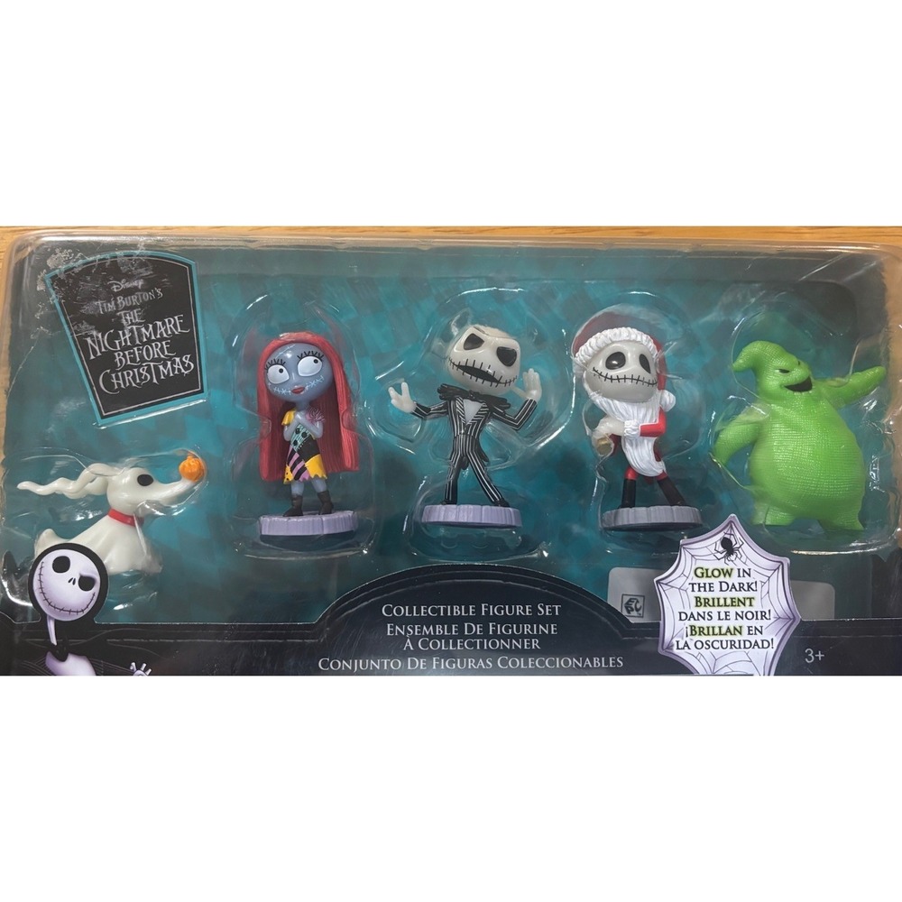 New Disney Tim Burton's Nightmare Before‎ Christmas Glow In Dark Figures